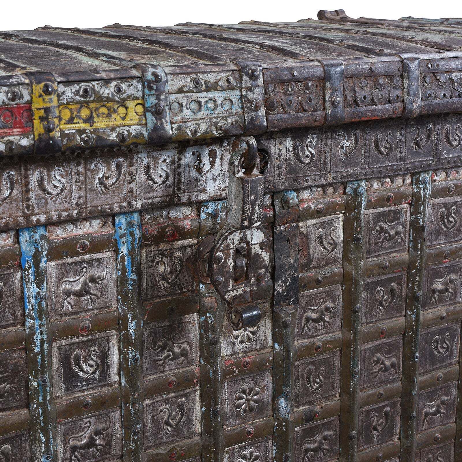 photo furniture Painted Pithara Console Chest   19th Century