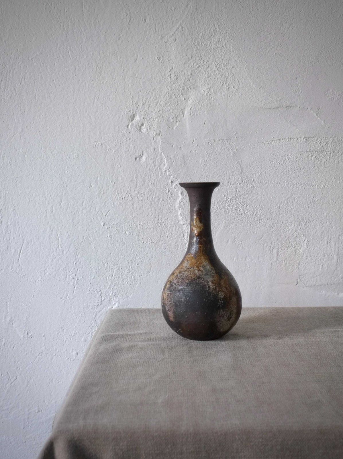photo for sale 2 Wabi Sabi Stoneware Vases | Japan | 20th Century