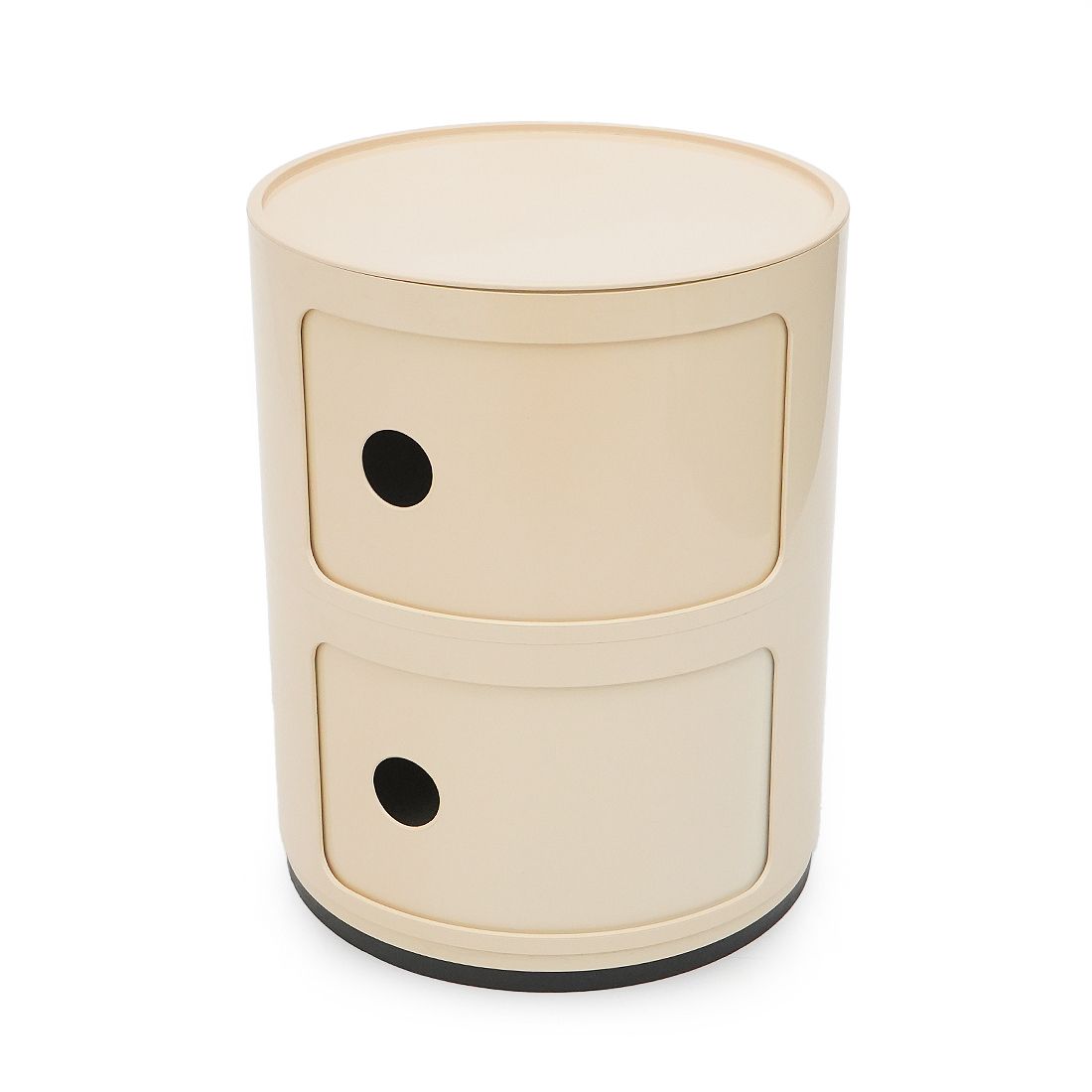 White Modular Storage Unit By Anna Castelli For Kartell, 1970s