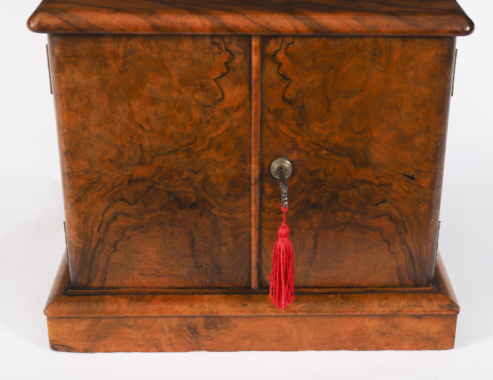 Victorian Burr Walnut Cigar Humidor / Collectors Cabinet C1870 19th C photo buy