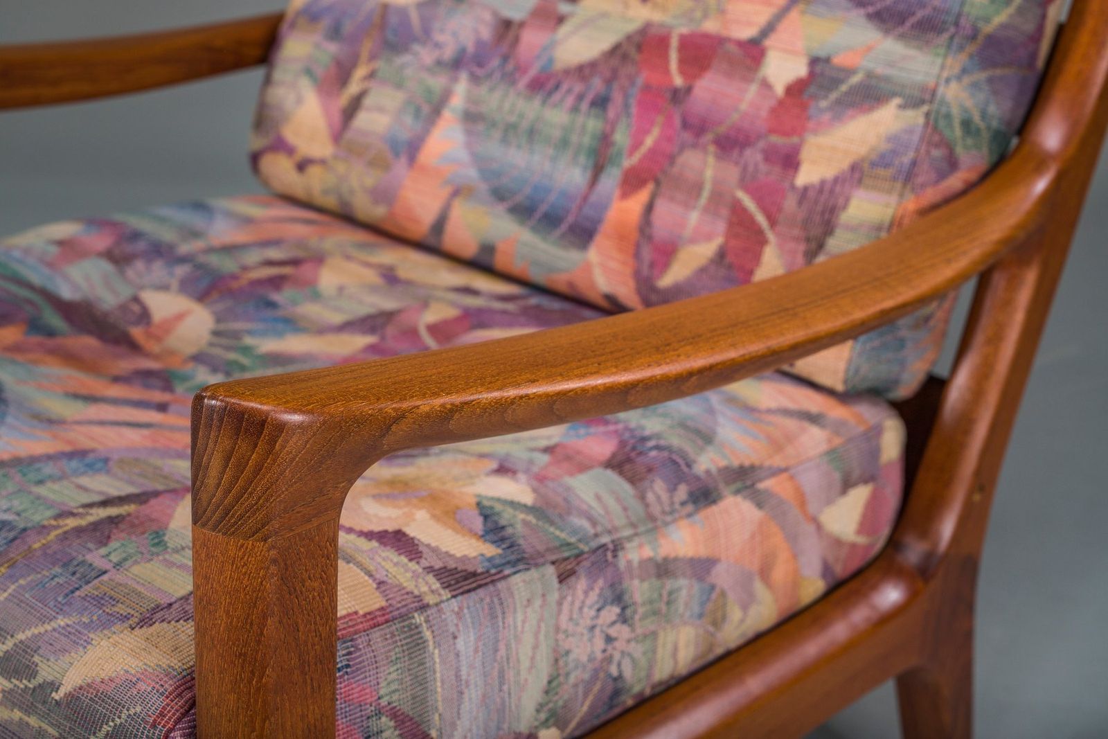 Danish Teak Senator Lounge Chair By Ole Wanscher For Cado, 1960s photo vintage