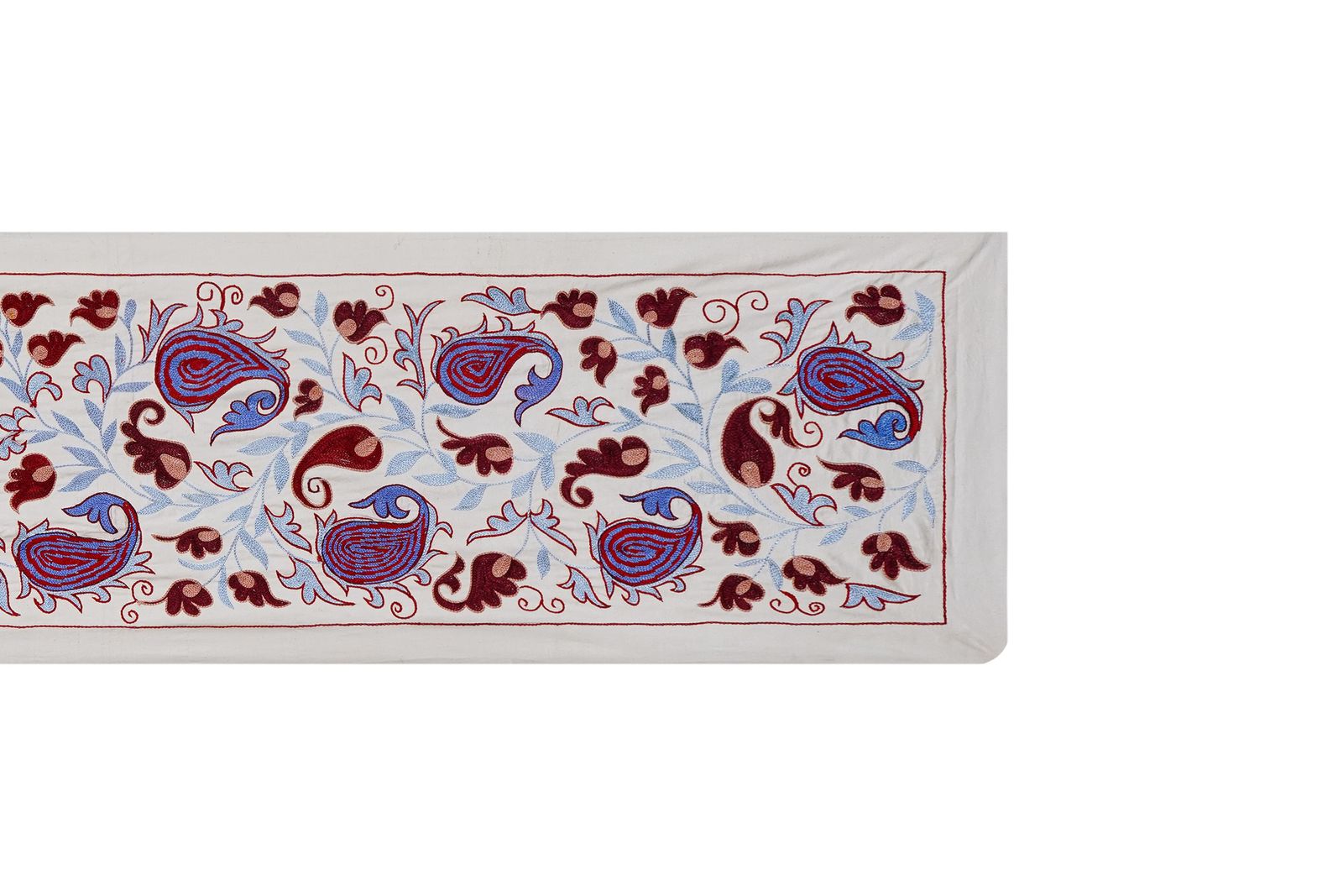 Floral Suzani Embroidery   Handmade Table Runner photo 100.0