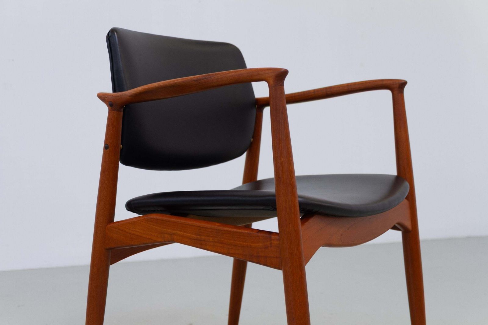 Danish Teak Captain's Chair By Erik Buch For ørum, 1960s. photo vinterior