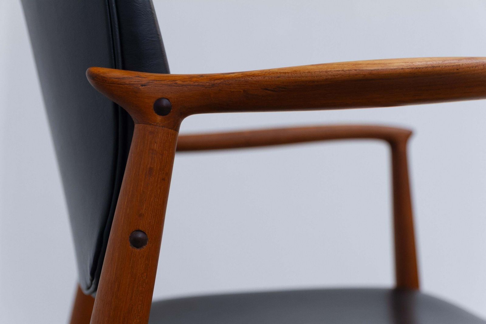 Furniture Danish Teak Captain's Chair By Erik Buch For ørum, 1960s. photo