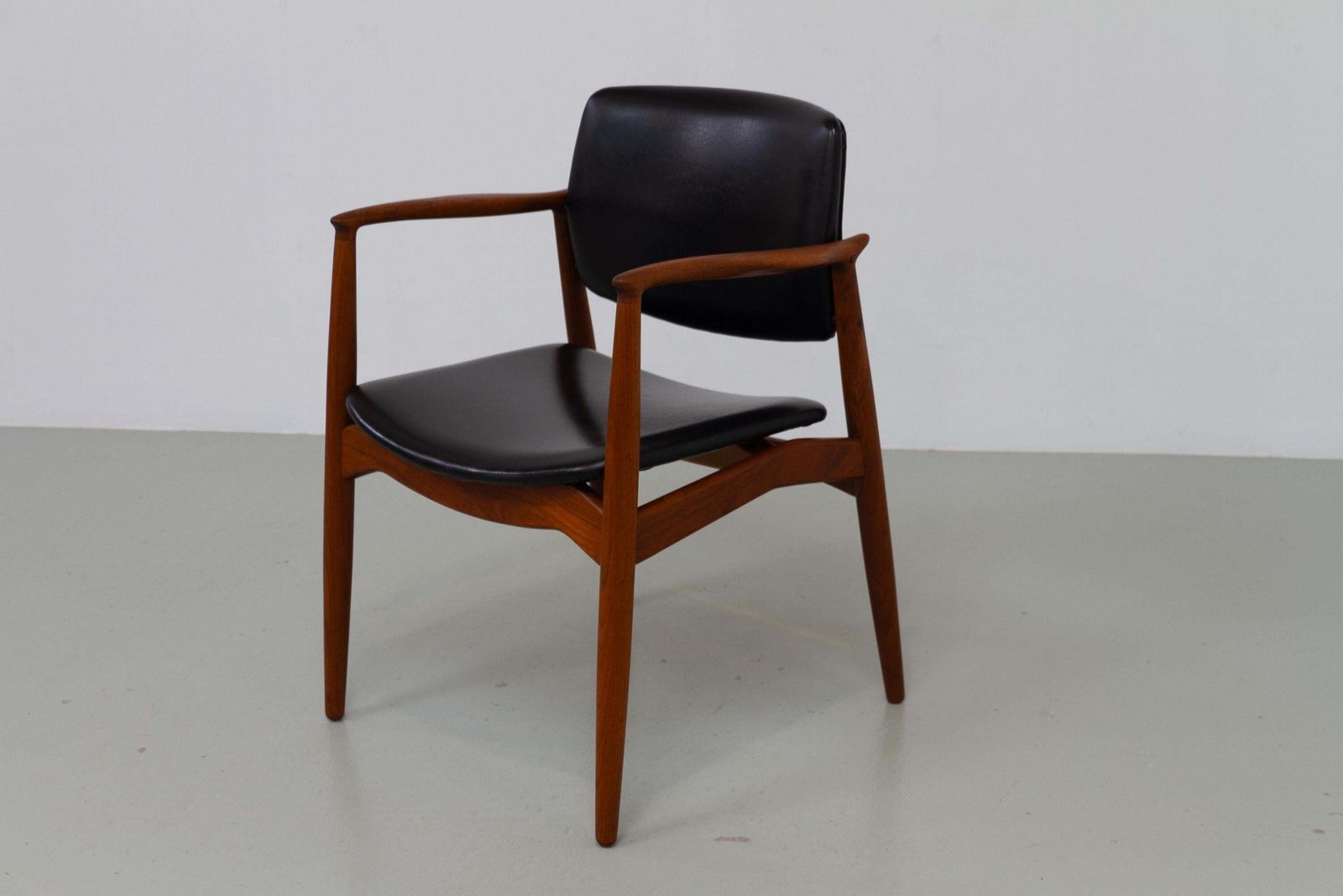 Danish Teak Captain's Chair By Erik Buch For ørum, 1960s. photo vintage