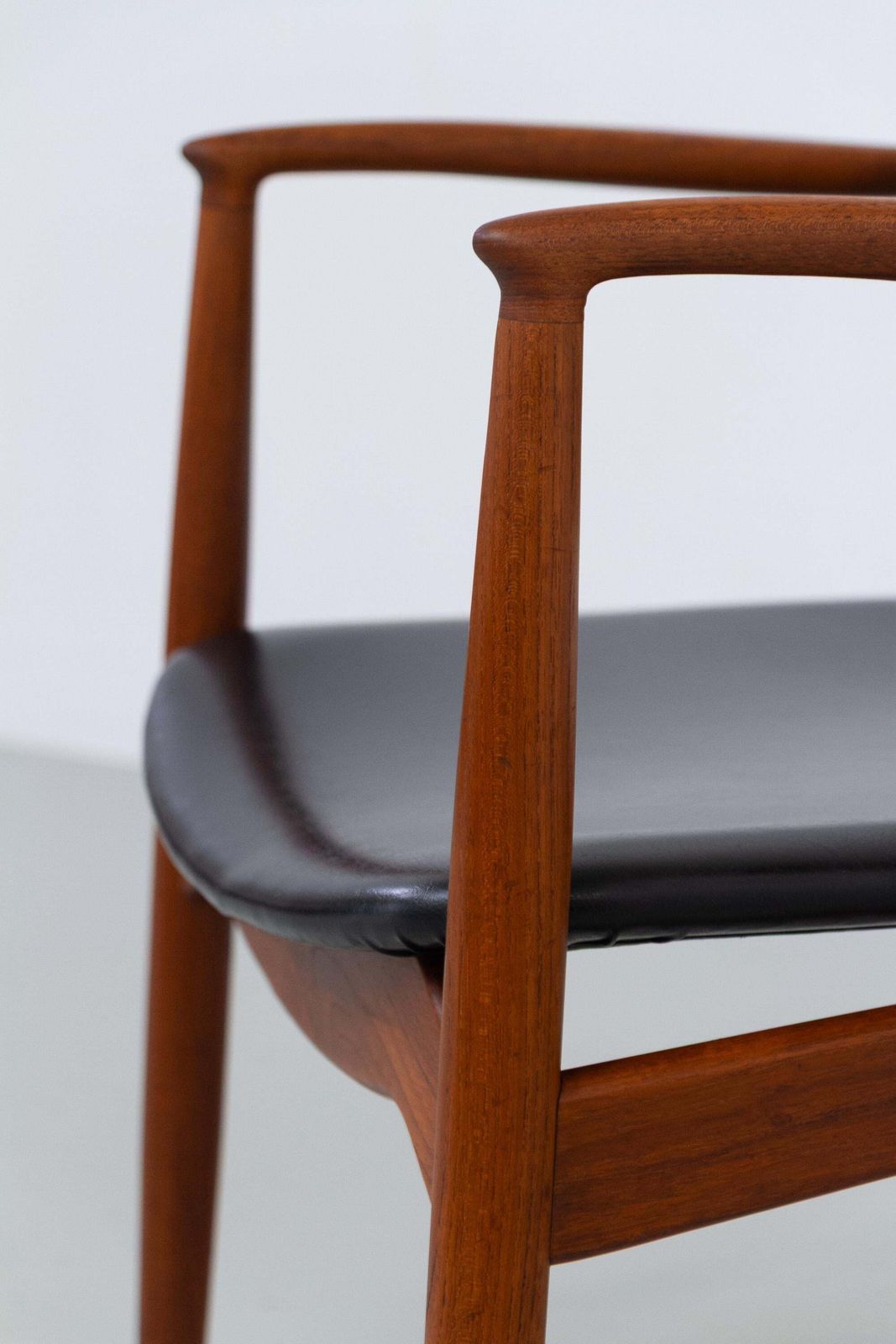 Furniture Danish Teak Captain's Chair By Erik Buch For ørum, 1960s. photo
