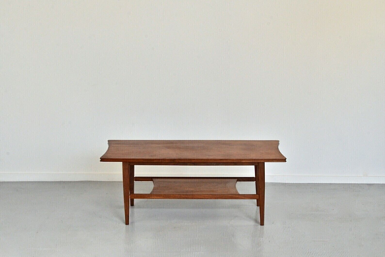 Midcentury Richard Hornby For Heals Two Tier Teak Coffee Table Modern Danish Style photo for sale