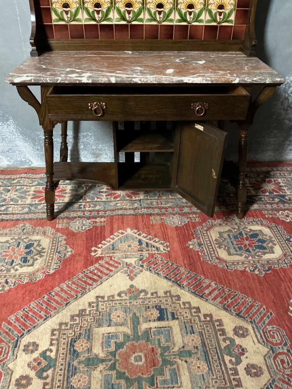 Antique Arts And Crafts Washstand photo vinterior