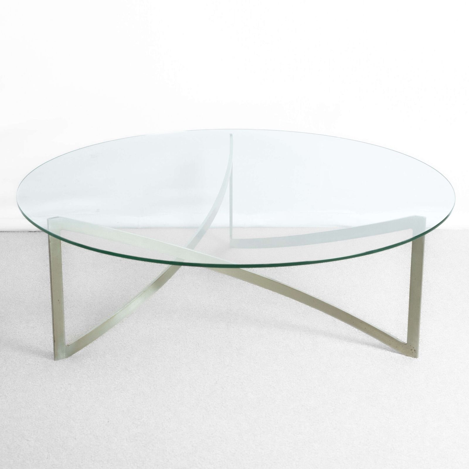 1970’s Glass And Chrome Coffee Table By Paul Legeard photo furniture