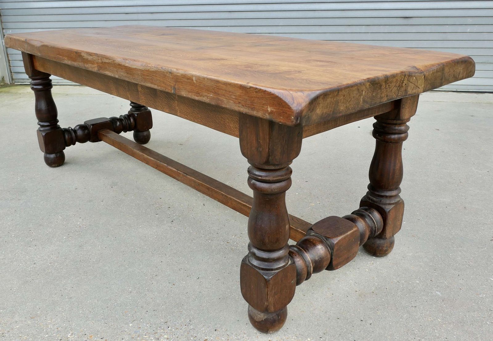 Large French Oak Farm Table, Seats12 Comfortably photo furniture