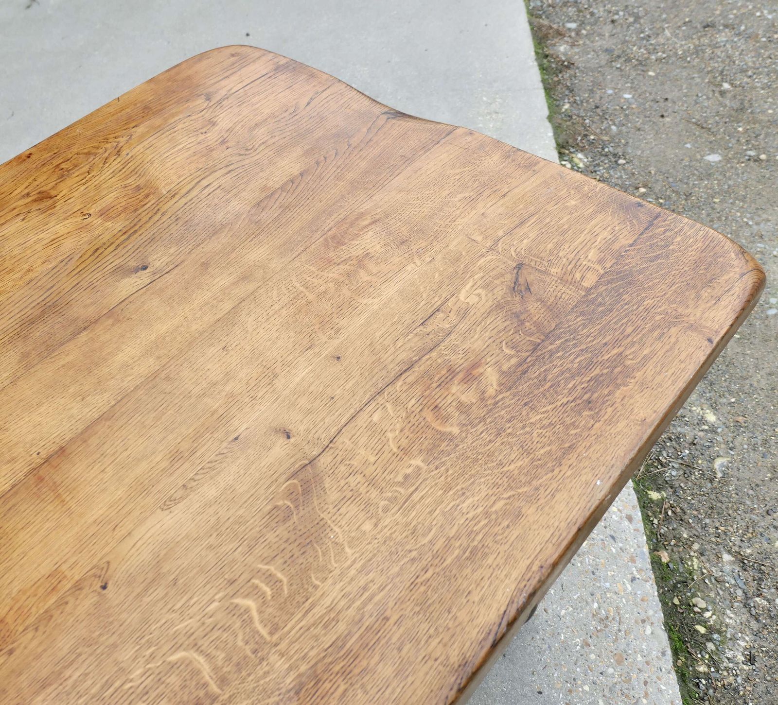 Large French Oak Farm Table, Seats12 Comfortably photo Furniture