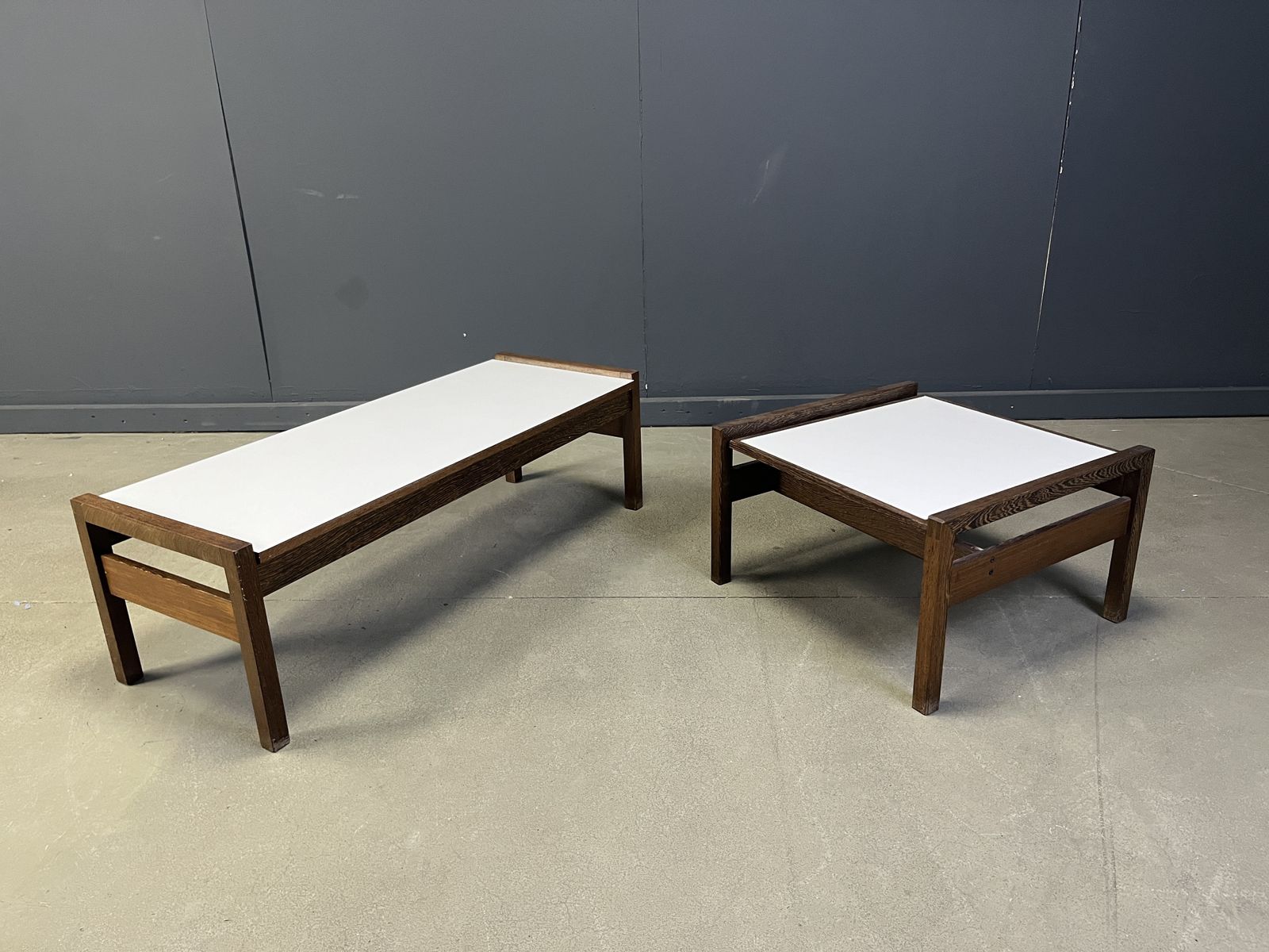 Belgian Coffee Table Set In Wenge By Beaufort, 1960s