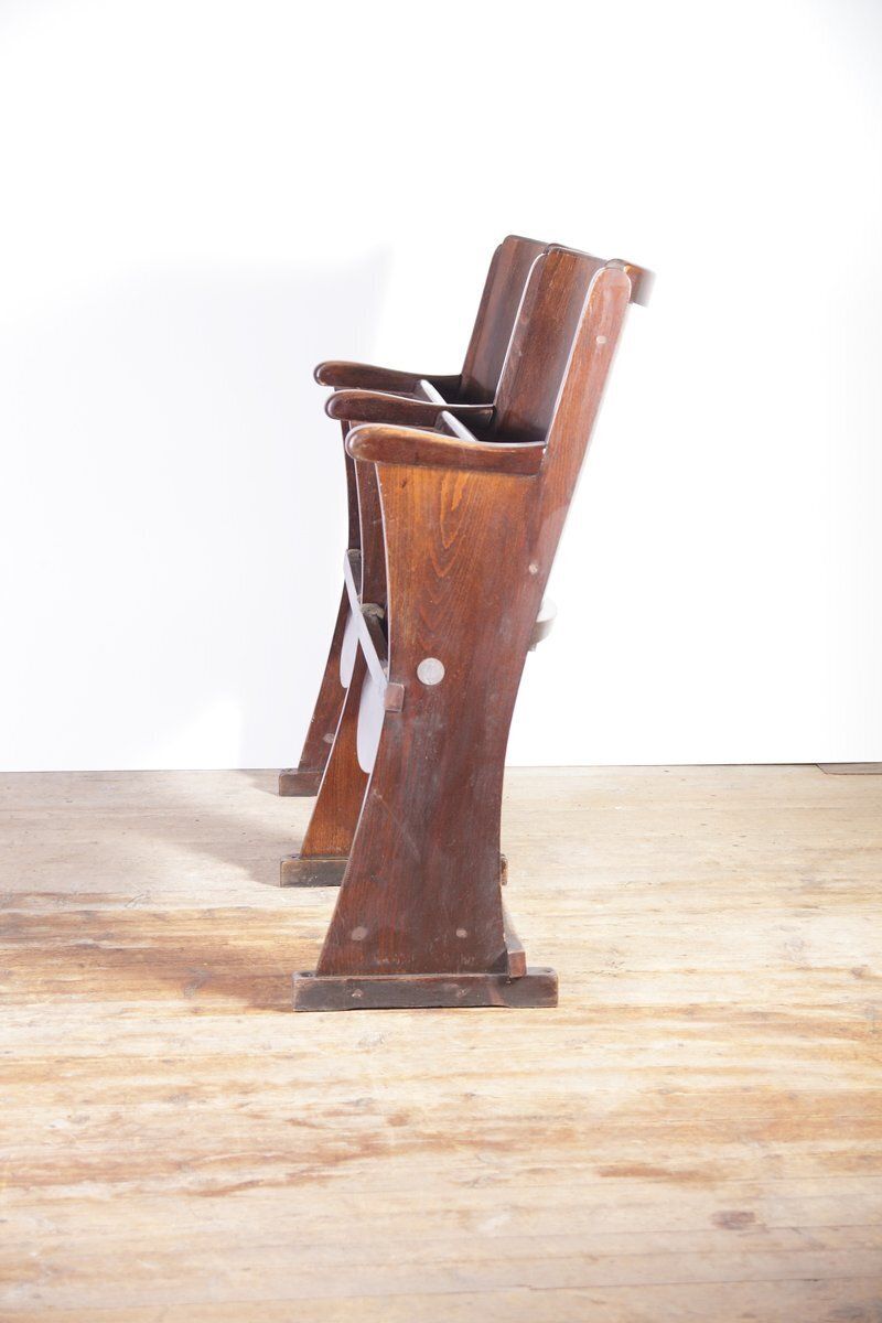 Vintage Cinema Bench From Ton, 1960s photo for sale