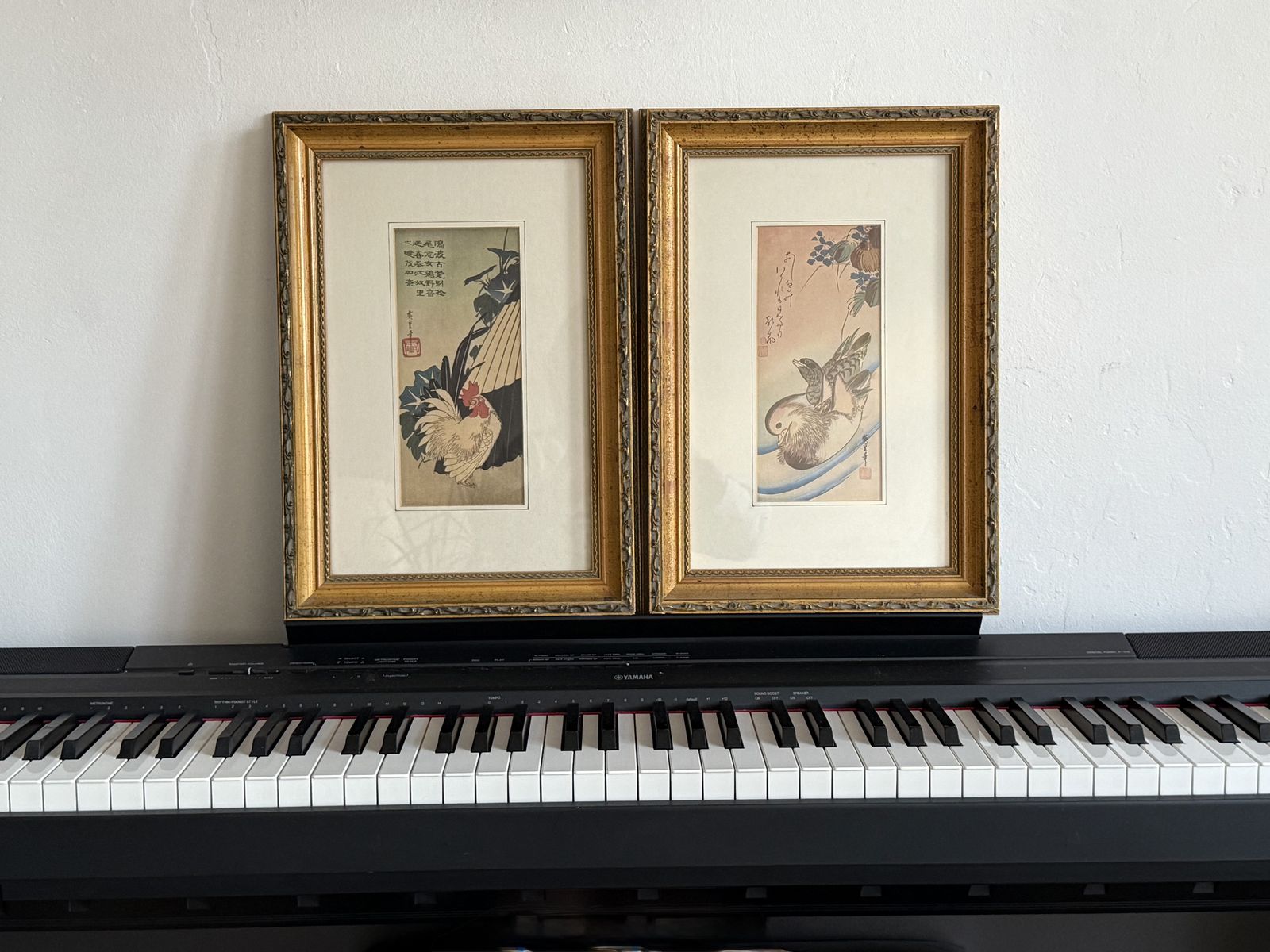 Pair Of Vintage Framed Hiroshige Prints   Japanese Woodblock Art photo vinterior