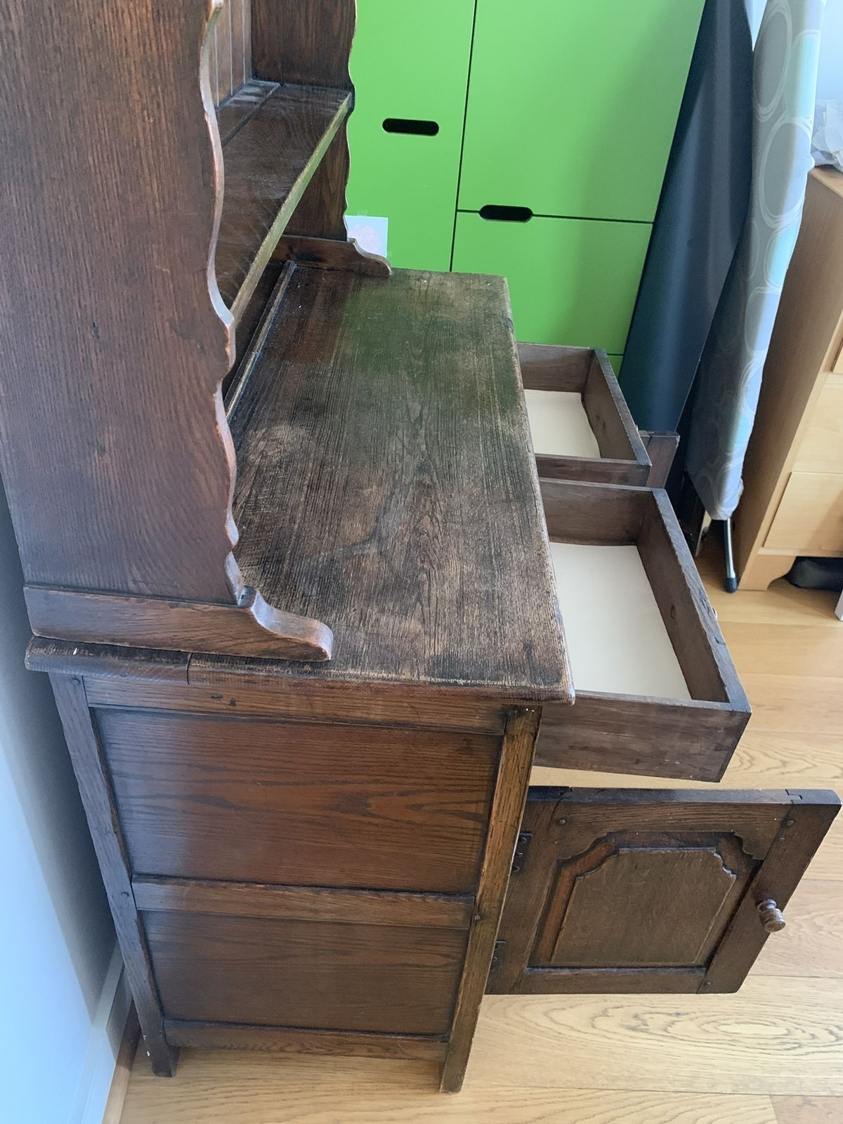Solid Oak Welsh Dresser Early 20th Century photo Furniture