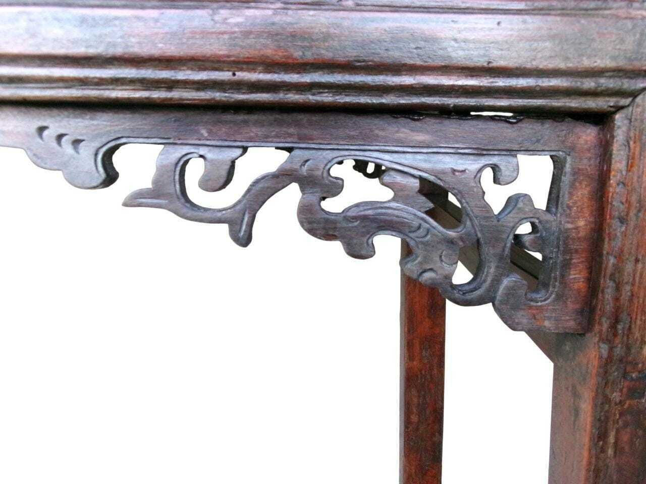 photo buy Antique Chinese Altar Table, C1830s, Auspicious Carvings, Large Oriental Asian Temple Table, Gong An