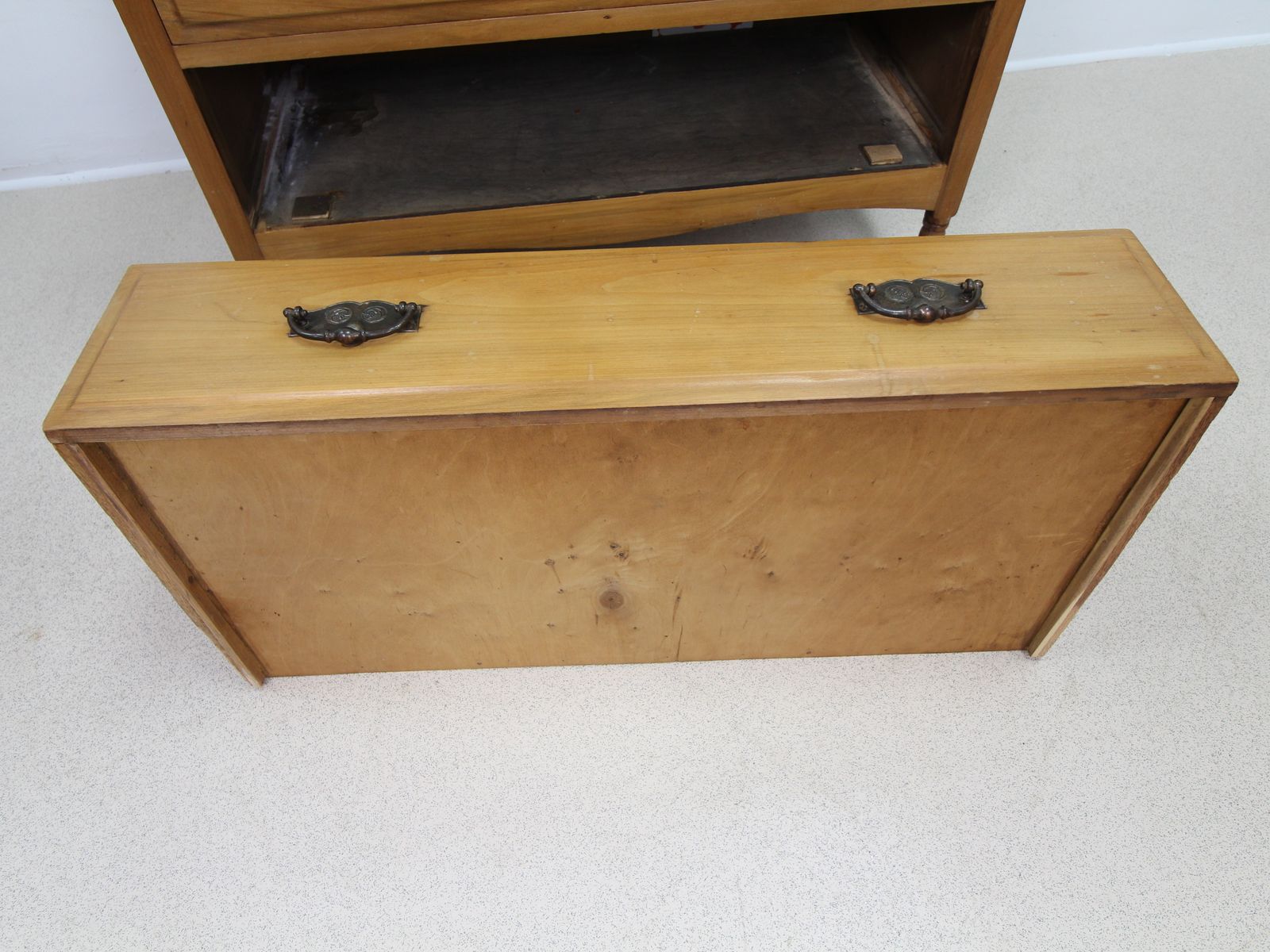 Vintage Satinwood 4 Drawer Chest Of Drawers photo buy
