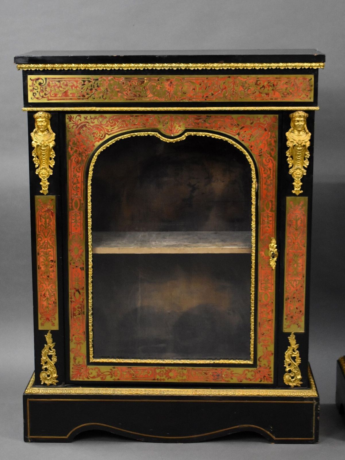 Pair Of Boulle Pier Cabinets, 1800s photo 4950.0