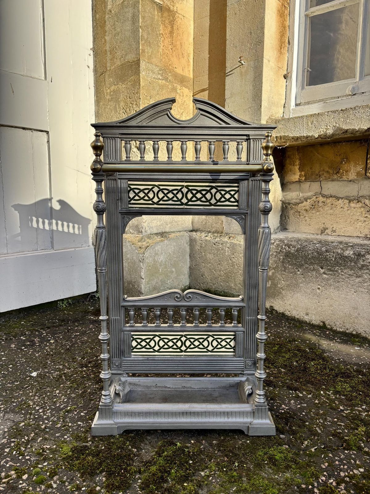 Antique 19th Century Cast Iron Stick Stand In The Manner Of Coalbrookdale