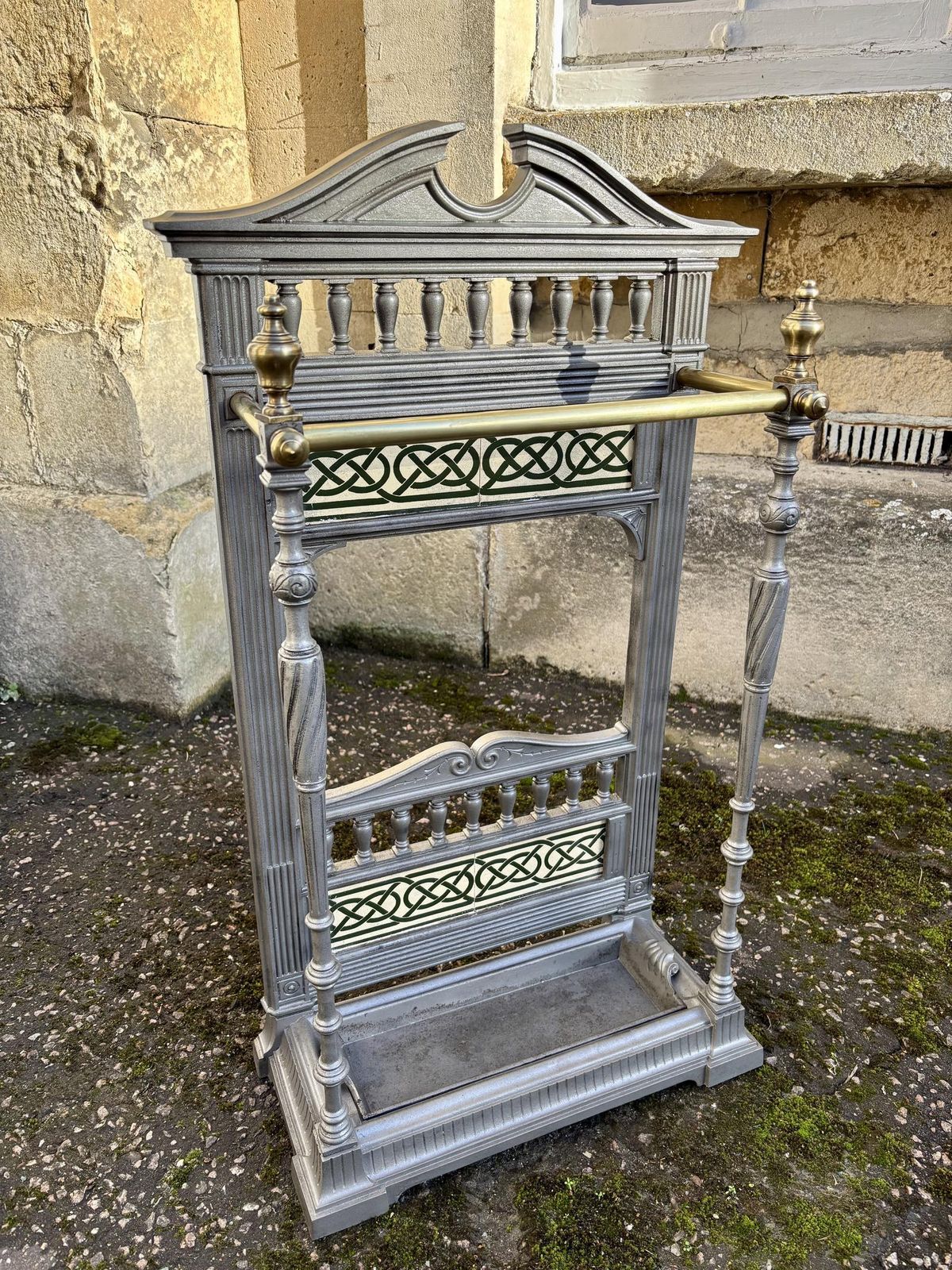 Antique 19th Century Cast Iron Stick Stand In The Manner Of Coalbrookdale photo for sale
