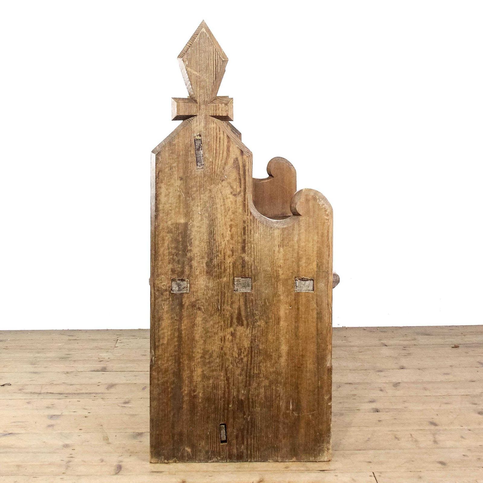 Antique Pine Church Pew | Antique Pine Bench | Bench For Entryway | Hallway Furniture | Antique Furniture photo vintage