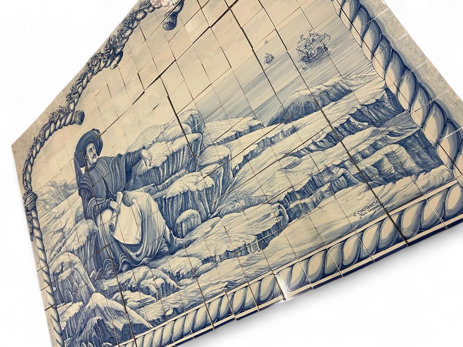 280 Hand Painted Azulejos Tiles / Henry The Navigator By C. Constantia / Jorge Gardoso 1996 / Portugal photo buy