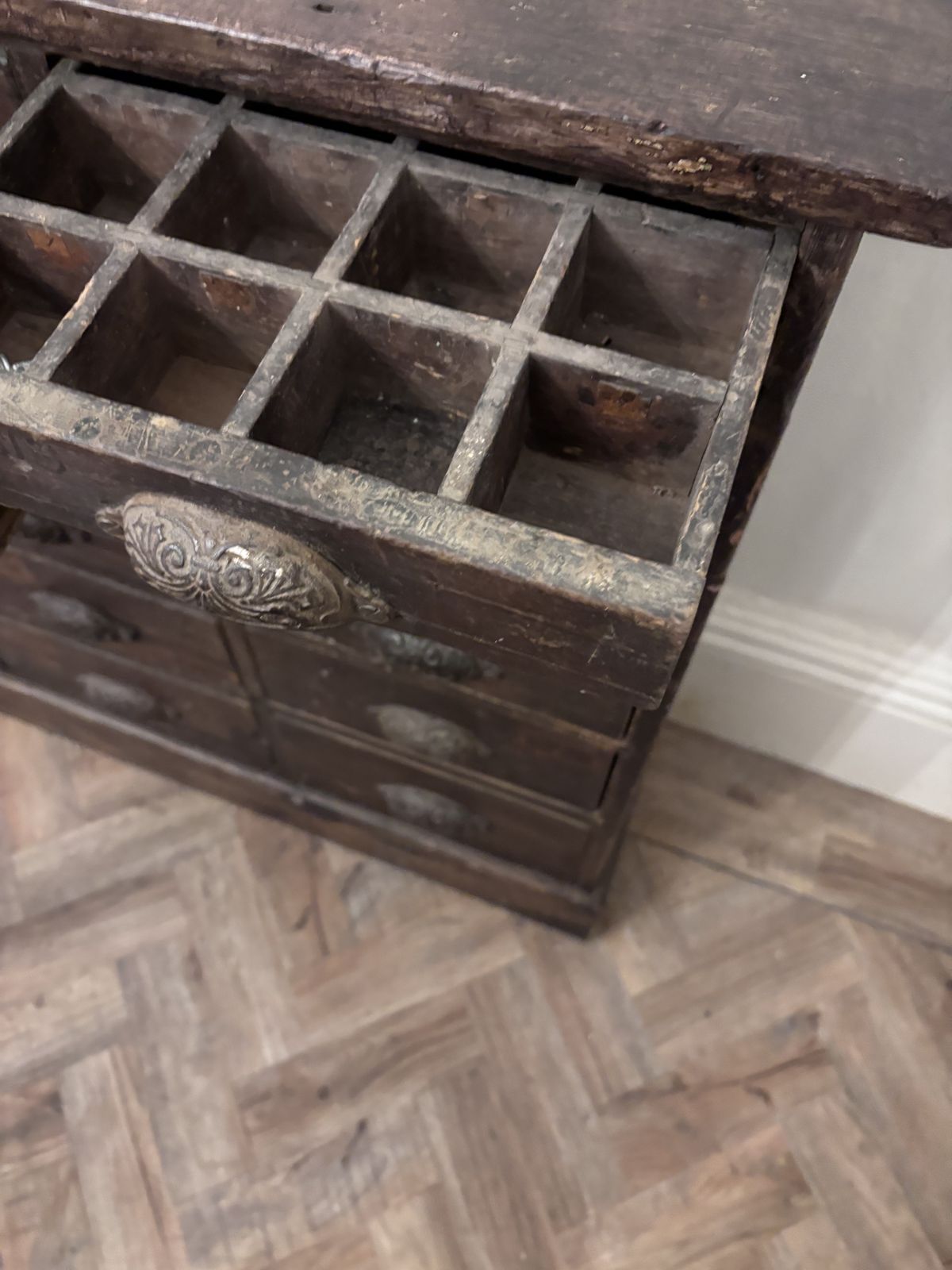 Twice Bank Of Drawers Chemist Apothecary 24 Drewers photo vinterior