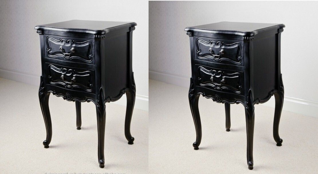 Brand New Pair Of La Rochelle French Antique Style 2 Draw Bedside Tables –  Rrp £640 photo for sale