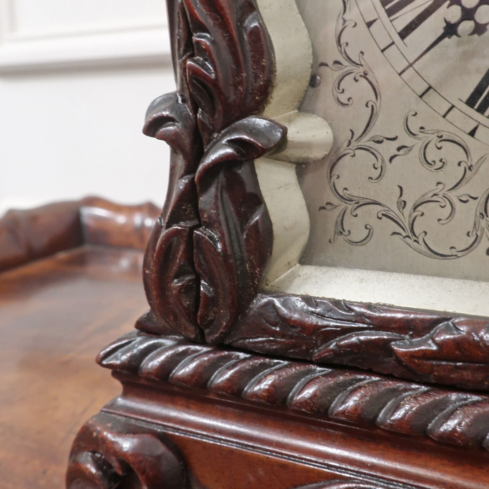 Early Victorian Mahogany Library Clock photo vinterior