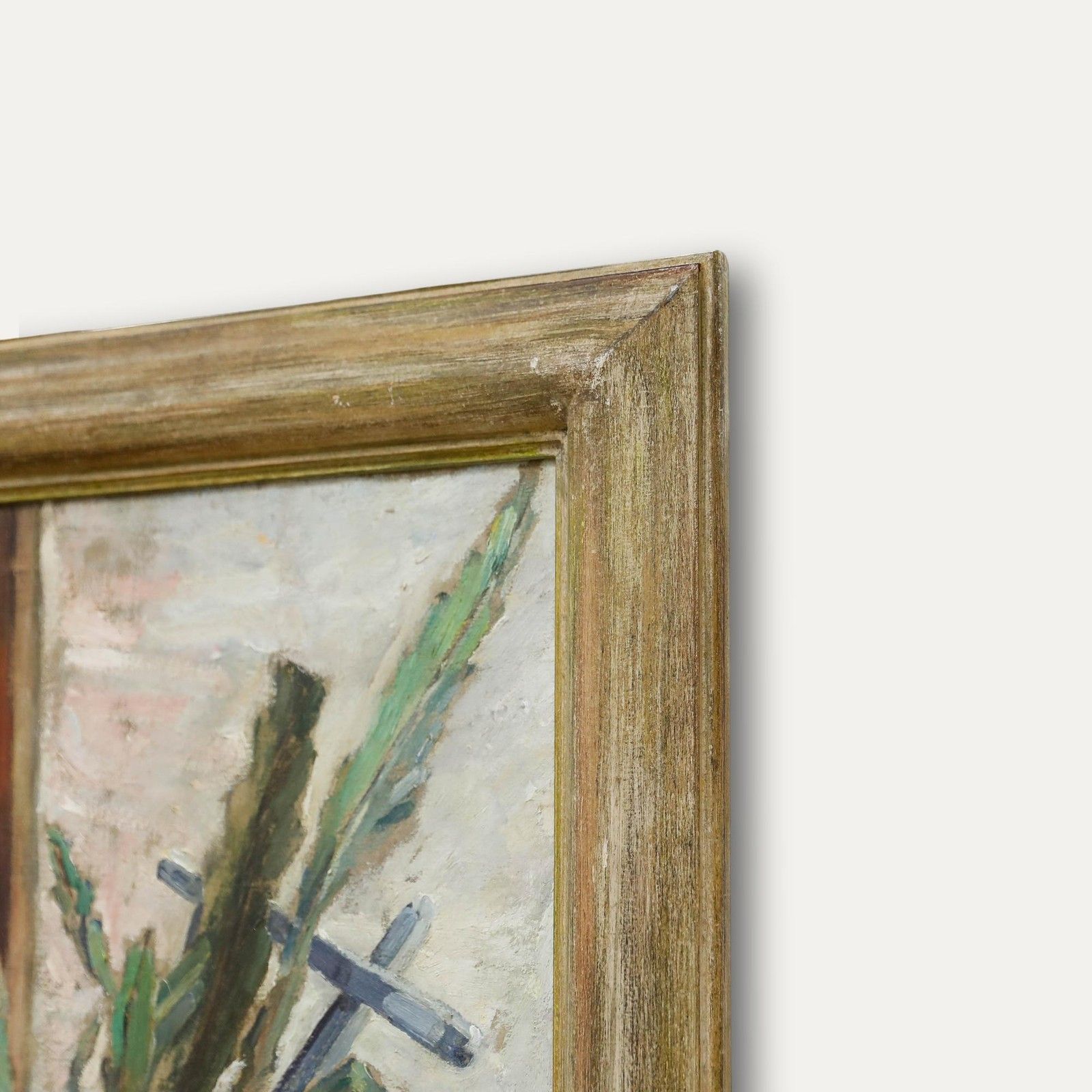 1923 Oil Still Life With Plant And Clown photo 495.0