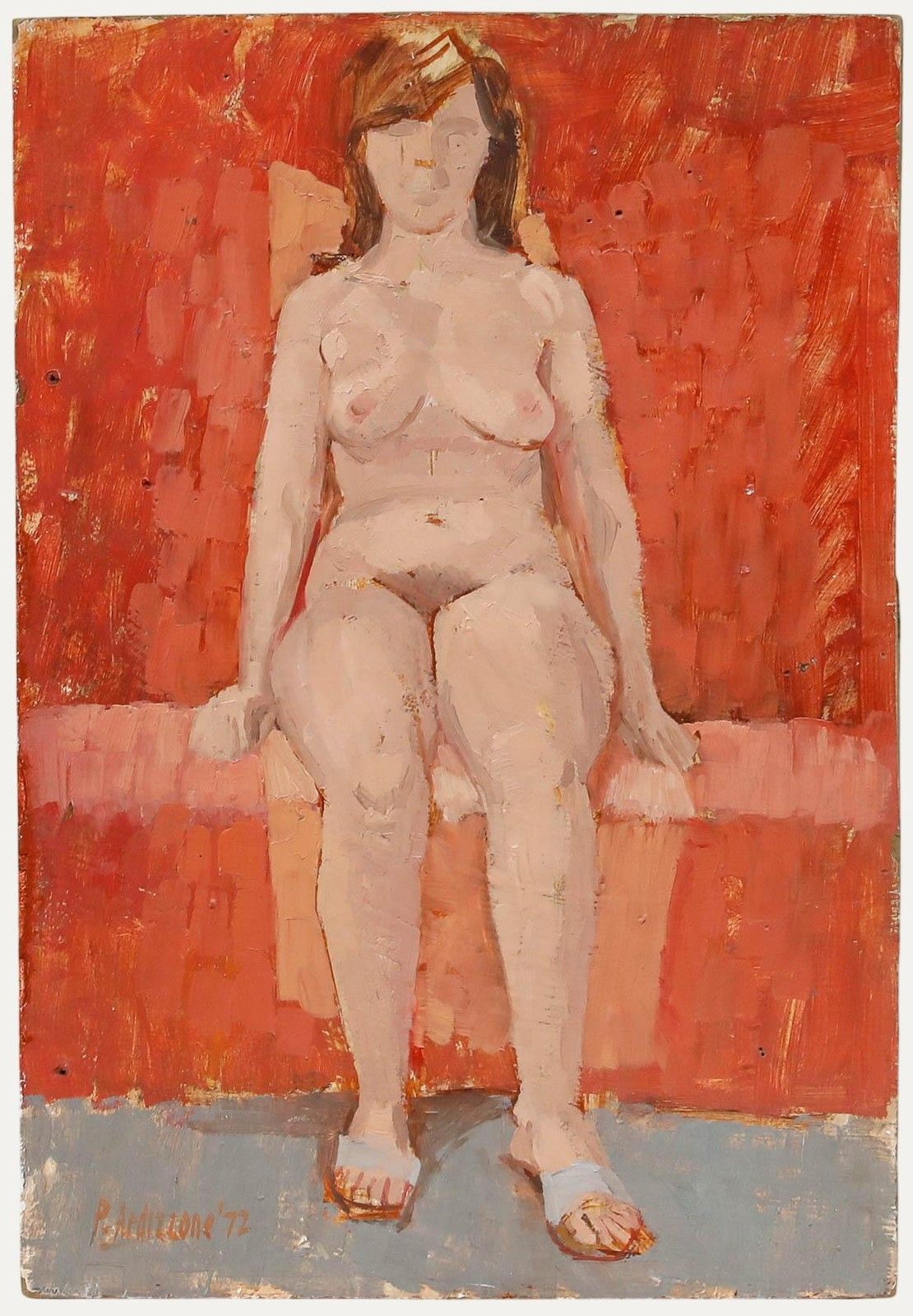 Philip Ardizzone (1931 1978) 20th Century Oil, Little Nude