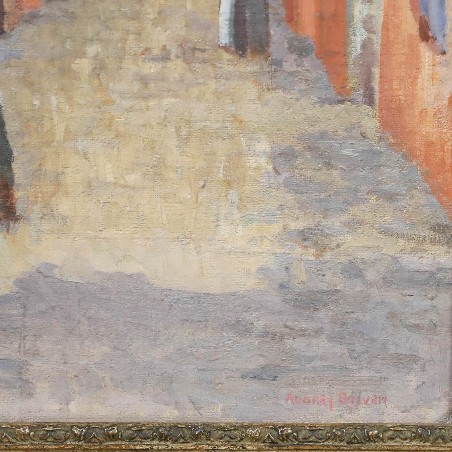 Impressionist School Mid 20th Century Oil The Neighbourhood Watch photo 495.0