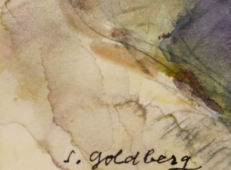 Simon Goldberg (1913 1985) Framed 20th Century Watercolour, Bedtime Reading photo vinterior