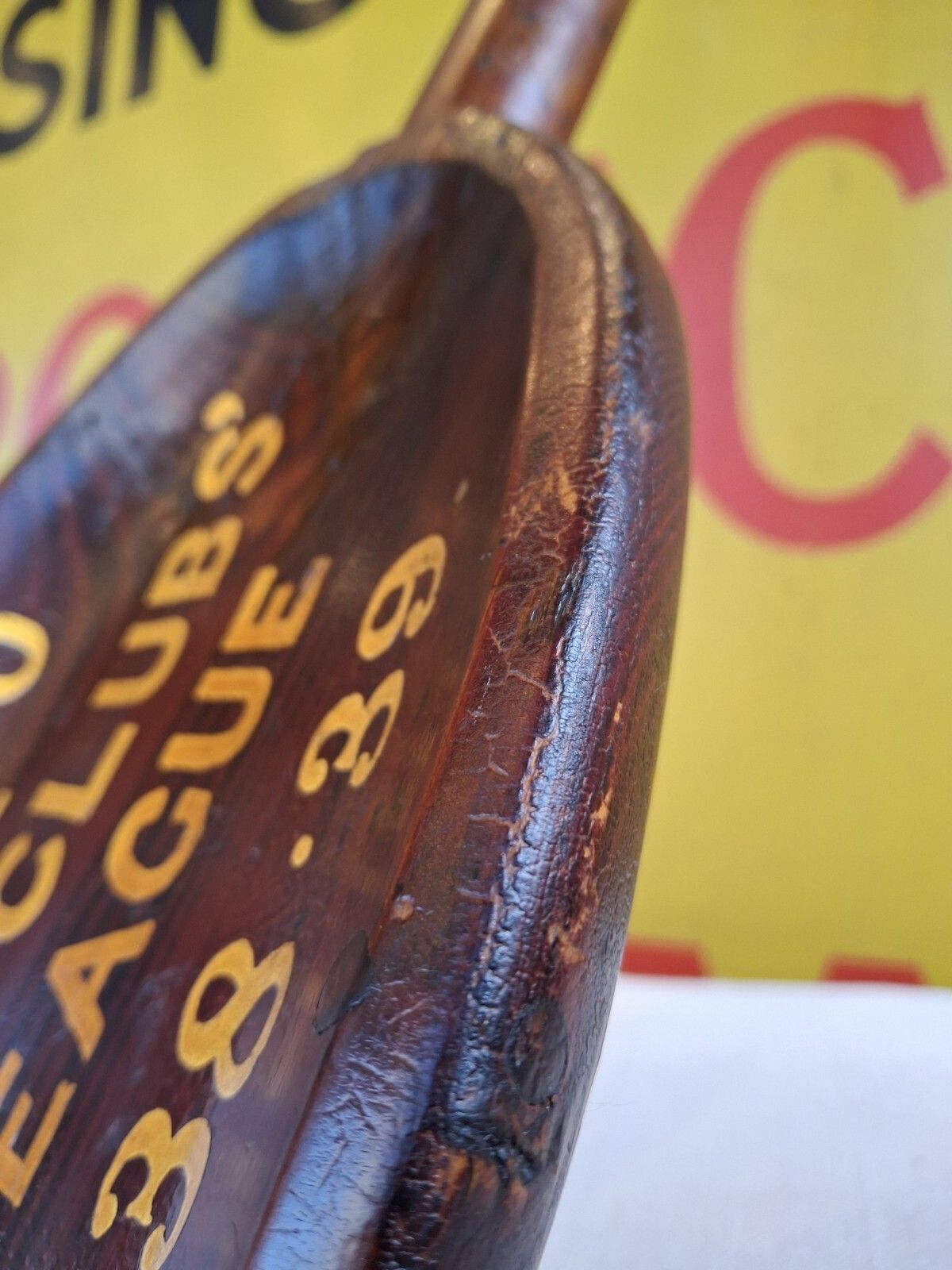 Late 1930's Over Sized Fryco Darts League Wooden Spoon Competition Prize. photo vinterior