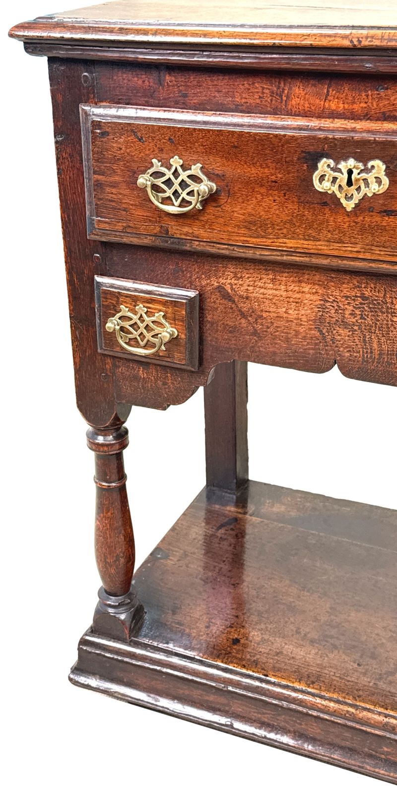 Small 18th Century Georgian Oak Dresser Base (England, Circa 1750) photo vinterior