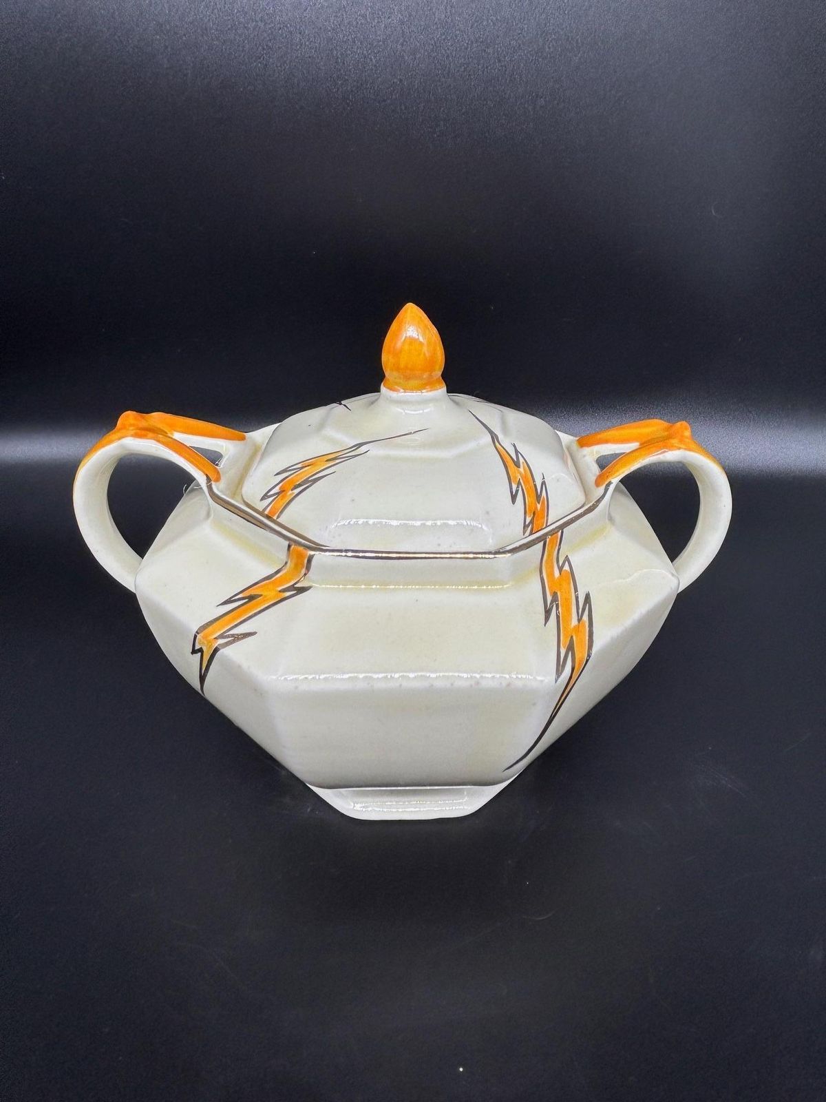 Art Deco Porcelain Tea Set By Hugh Longport For Konny Kraft, 1920s photo buy