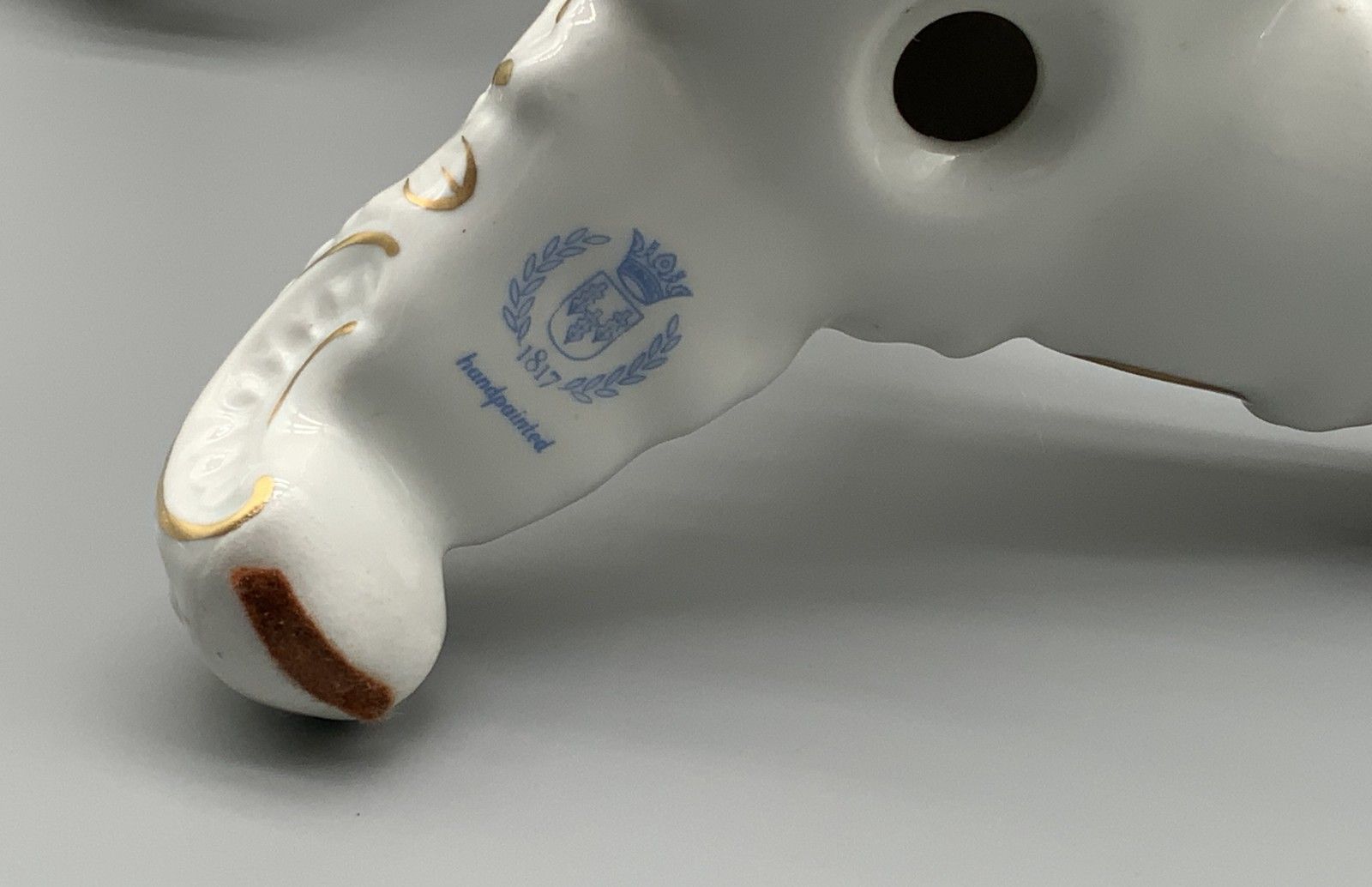 290.0 Pair Beautiful Rococo Style Floral Porcelain 4 Branch Candelabra Candlesticks photo