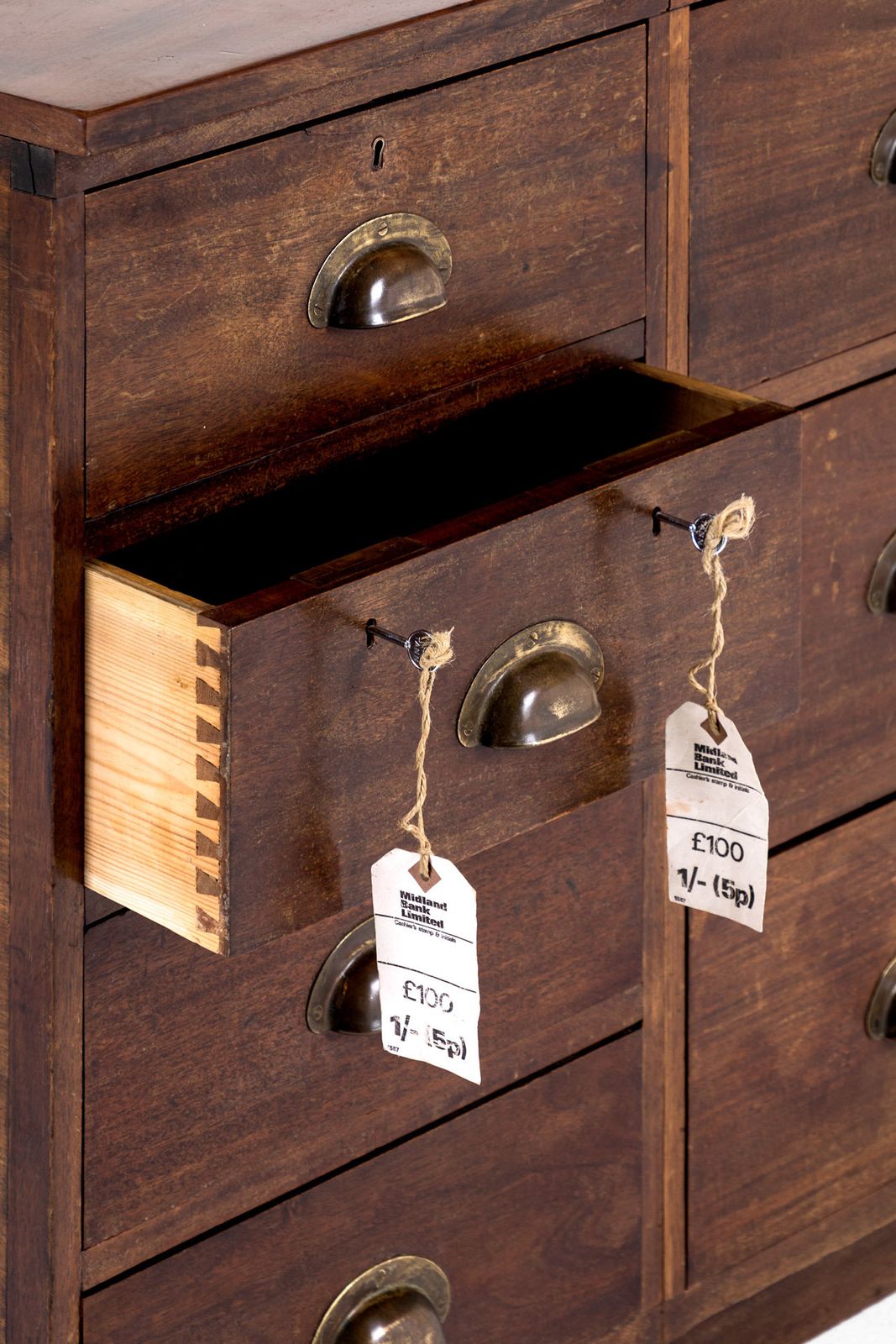 Furniture English Bank Of Drawers, 1930s photo