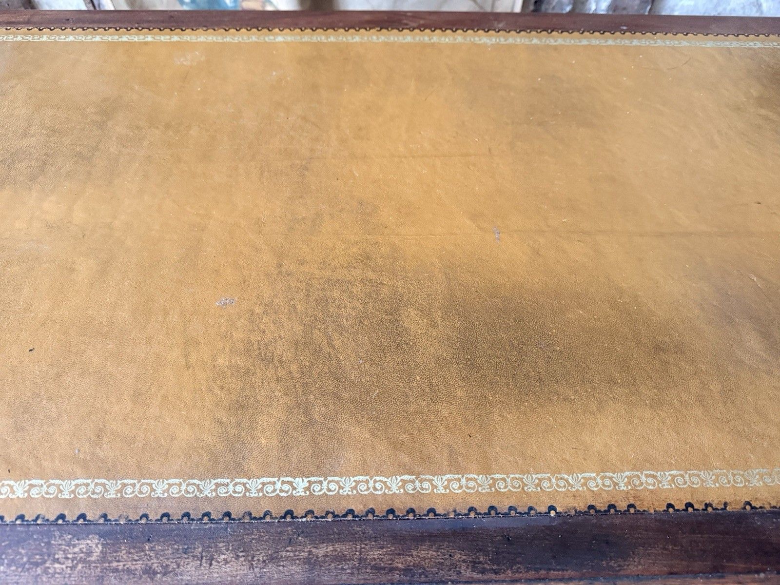 English Original Antique Regency Rustic Writers Office Desk W/ Drawers 1820 C photo vintage