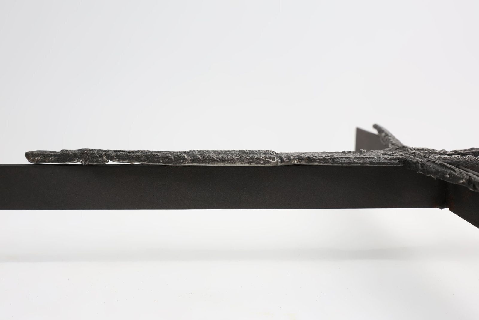 photo furniture Brutalist Welded Iron Crucifix Wall Sculpture By Pia Manu, 1950s