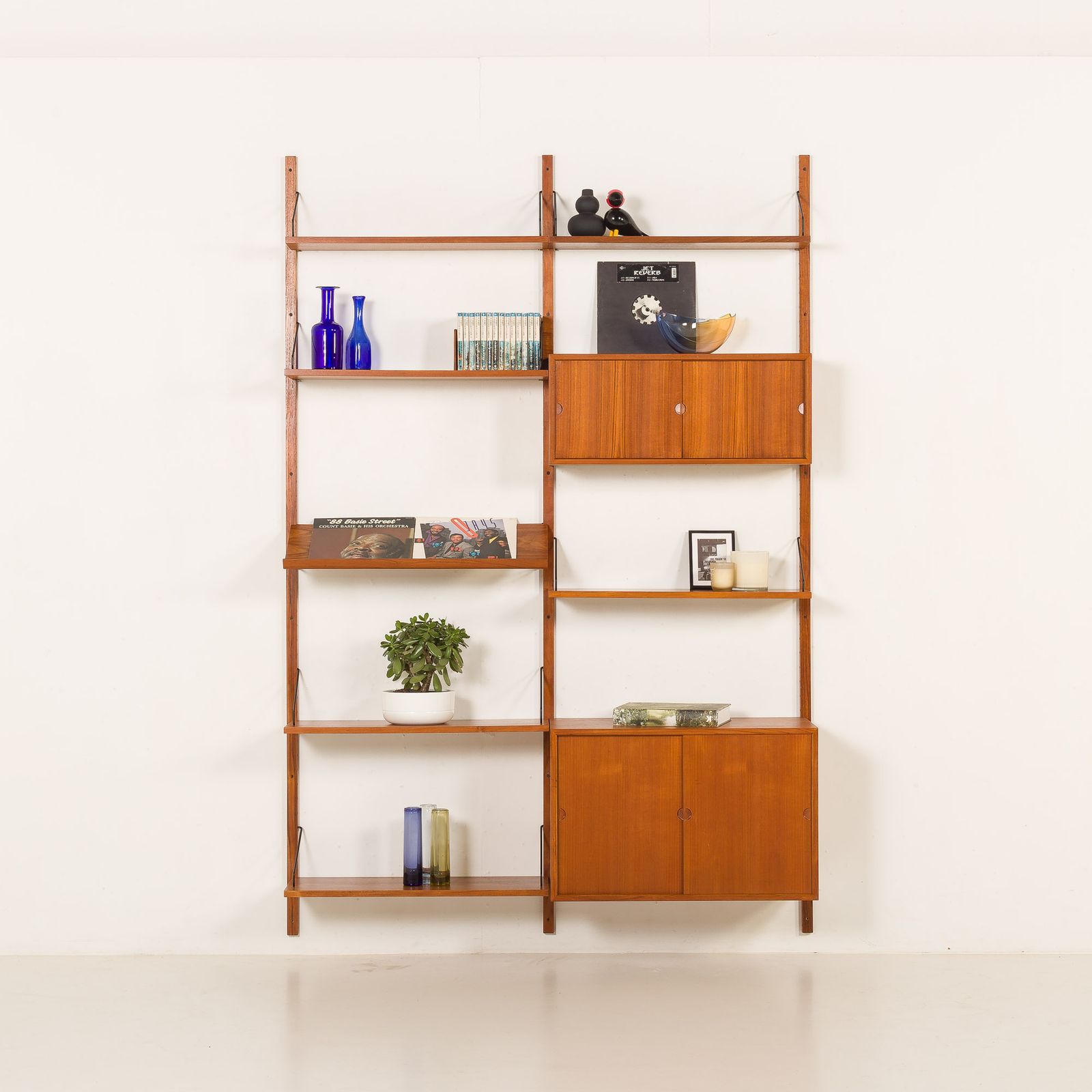 Poul Cadovius Extra High Teak Wall Unit For Cado, 1960s photo for sale