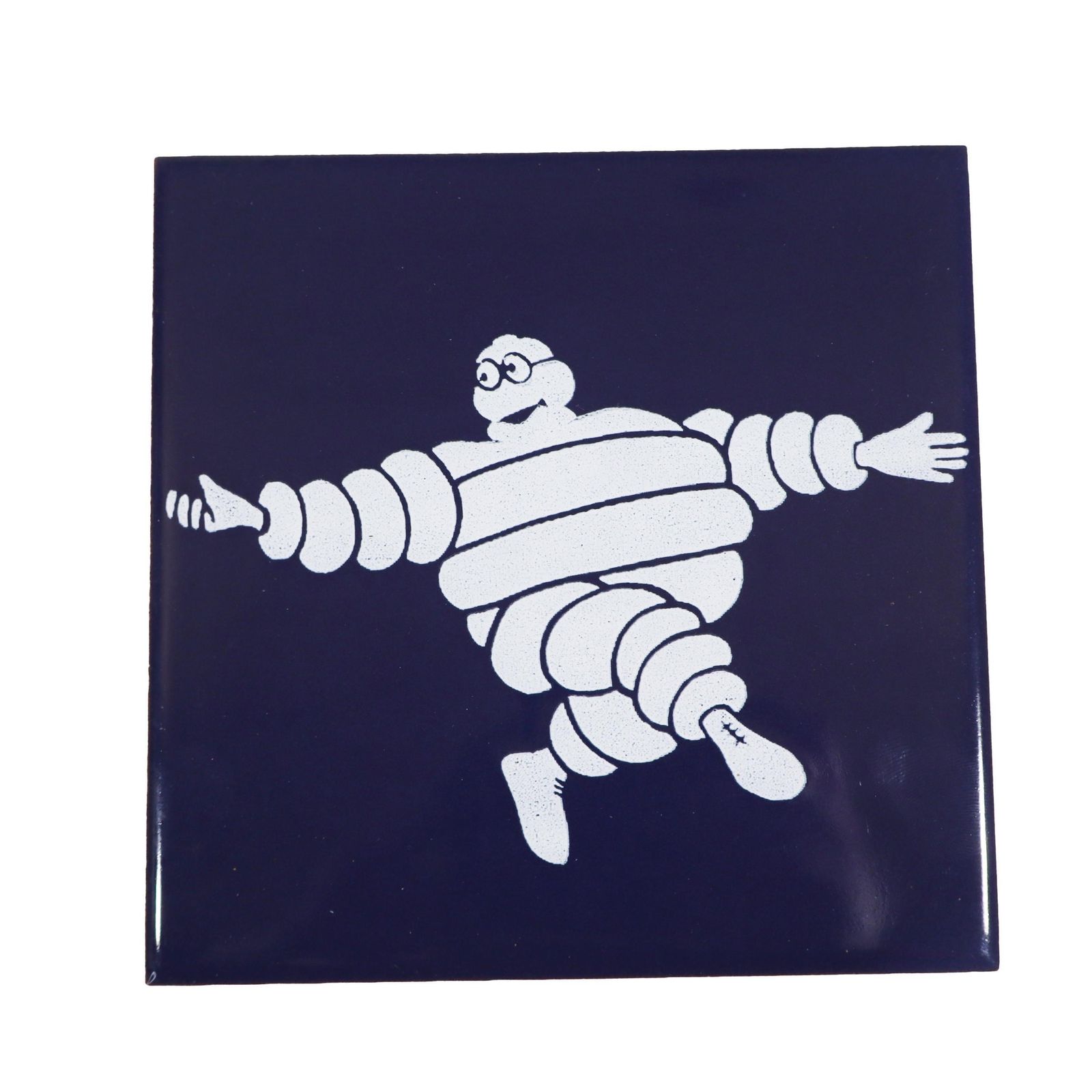 Vintage Ceramic Michelin Man Garage Tile, Set Of 5, 1960s. photo 998.0