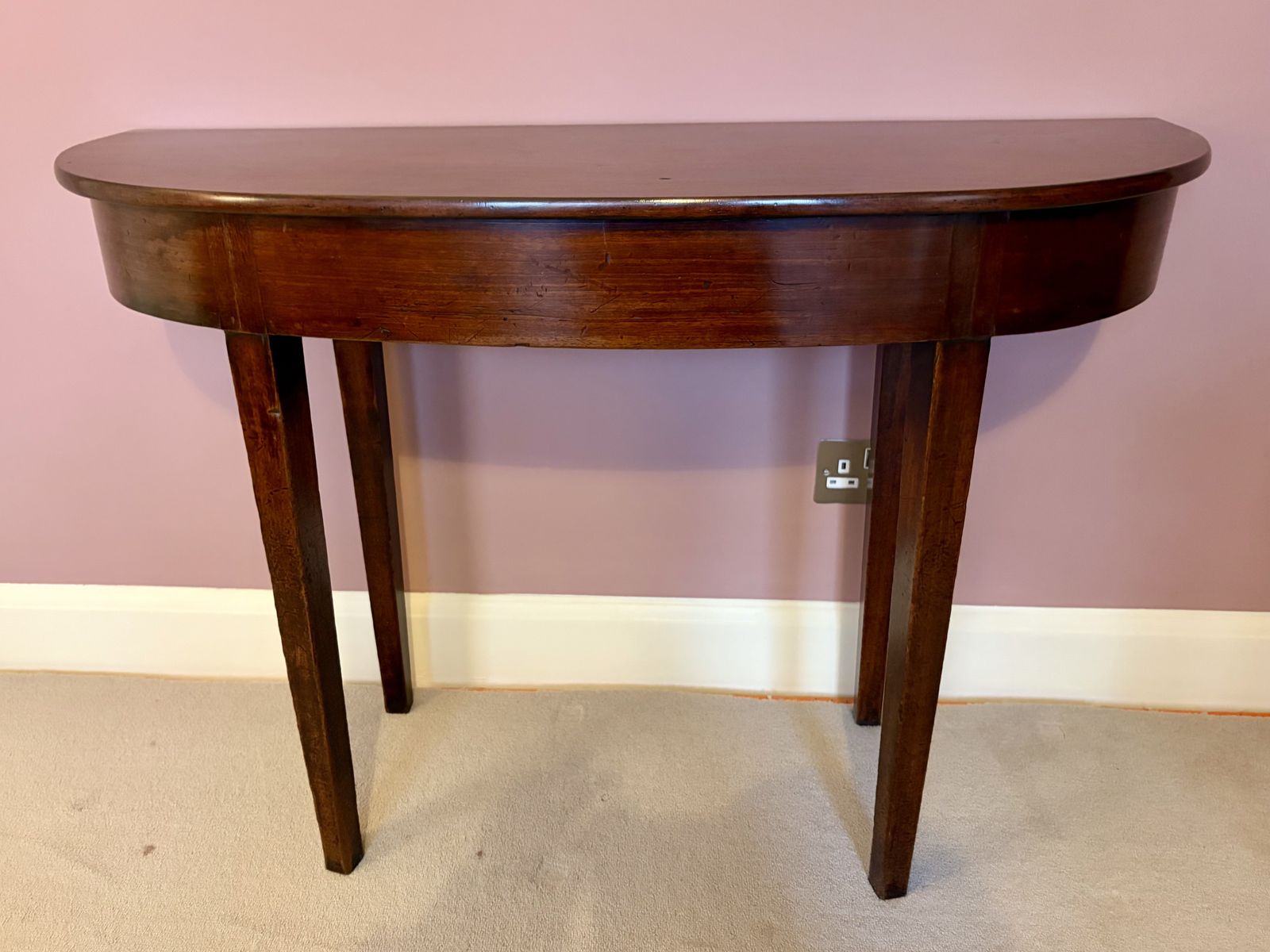 A Pair Of Georgian Mahogany D Shaped Console Tables photo 1000.0
