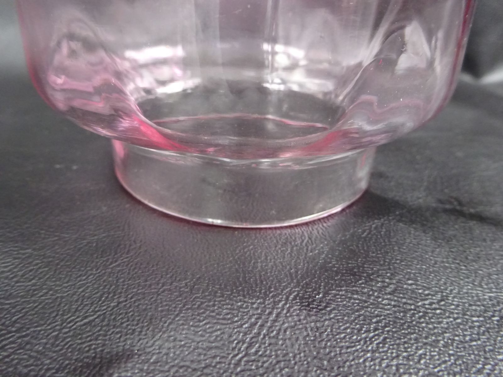 Victorian Cranberry Embossed Glass Oil Lamp Shade photo buy