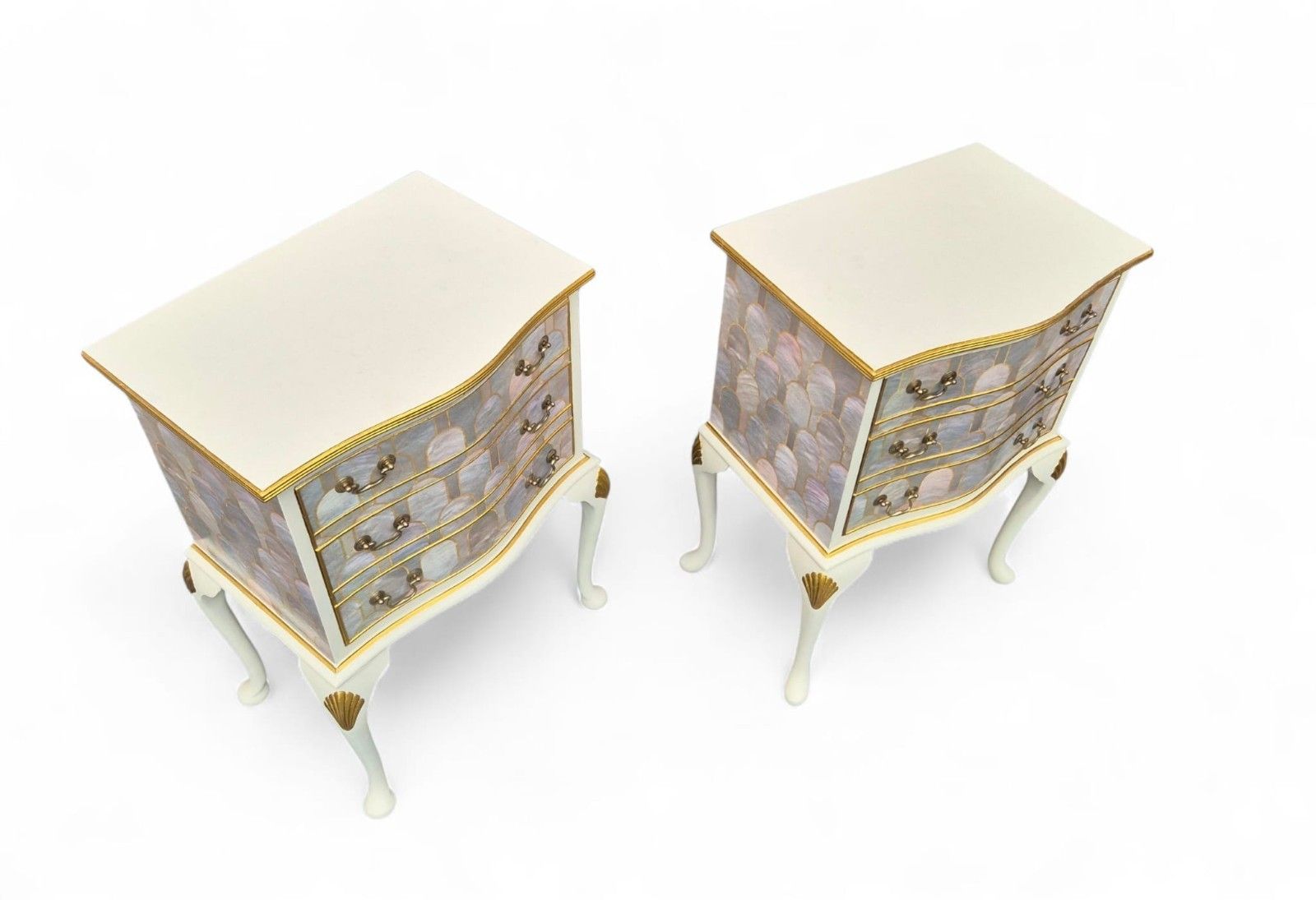 photo furniture Pair Of Professionally Upcycled Bedsides With Art Deco Bethan Gray Decoupage