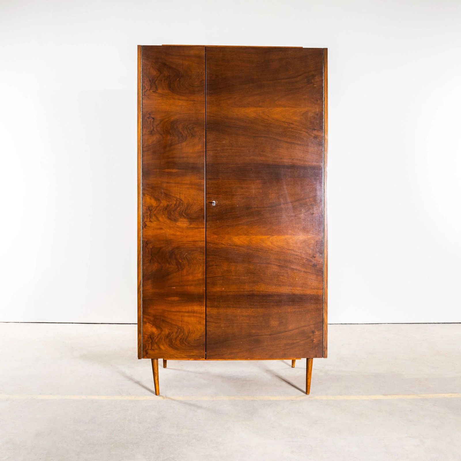 1970’s Dark Rich Walnut Mid Century Wardrobe photo buy