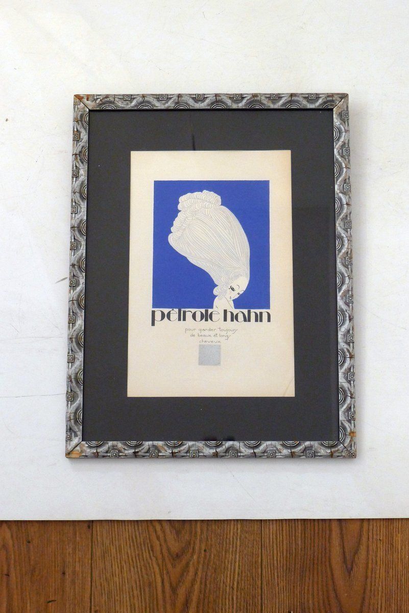 Charles Martin, Advertising Poster For Hahn Oil, 1920s, Lithograph, Framed photo for sale