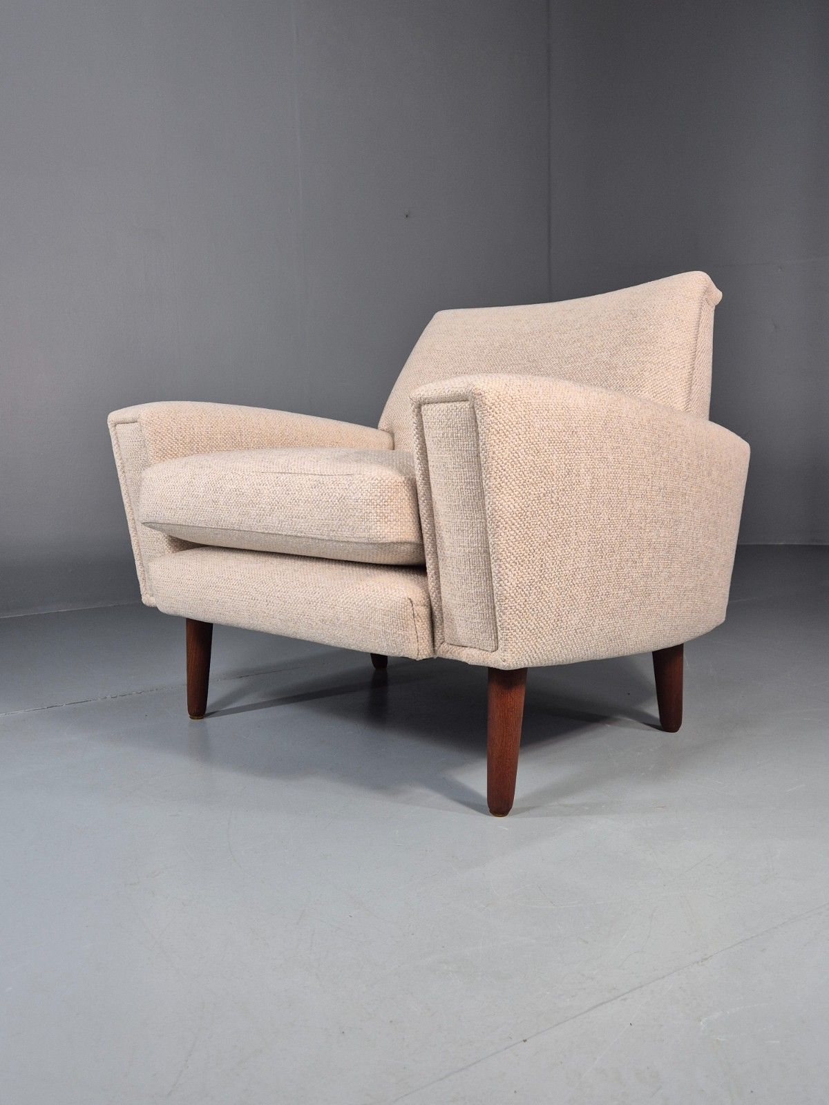 Mid Century Danish Lounge Chair 1960s Vintage Thams Reupholstered Eb11261 Mnor photo furniture