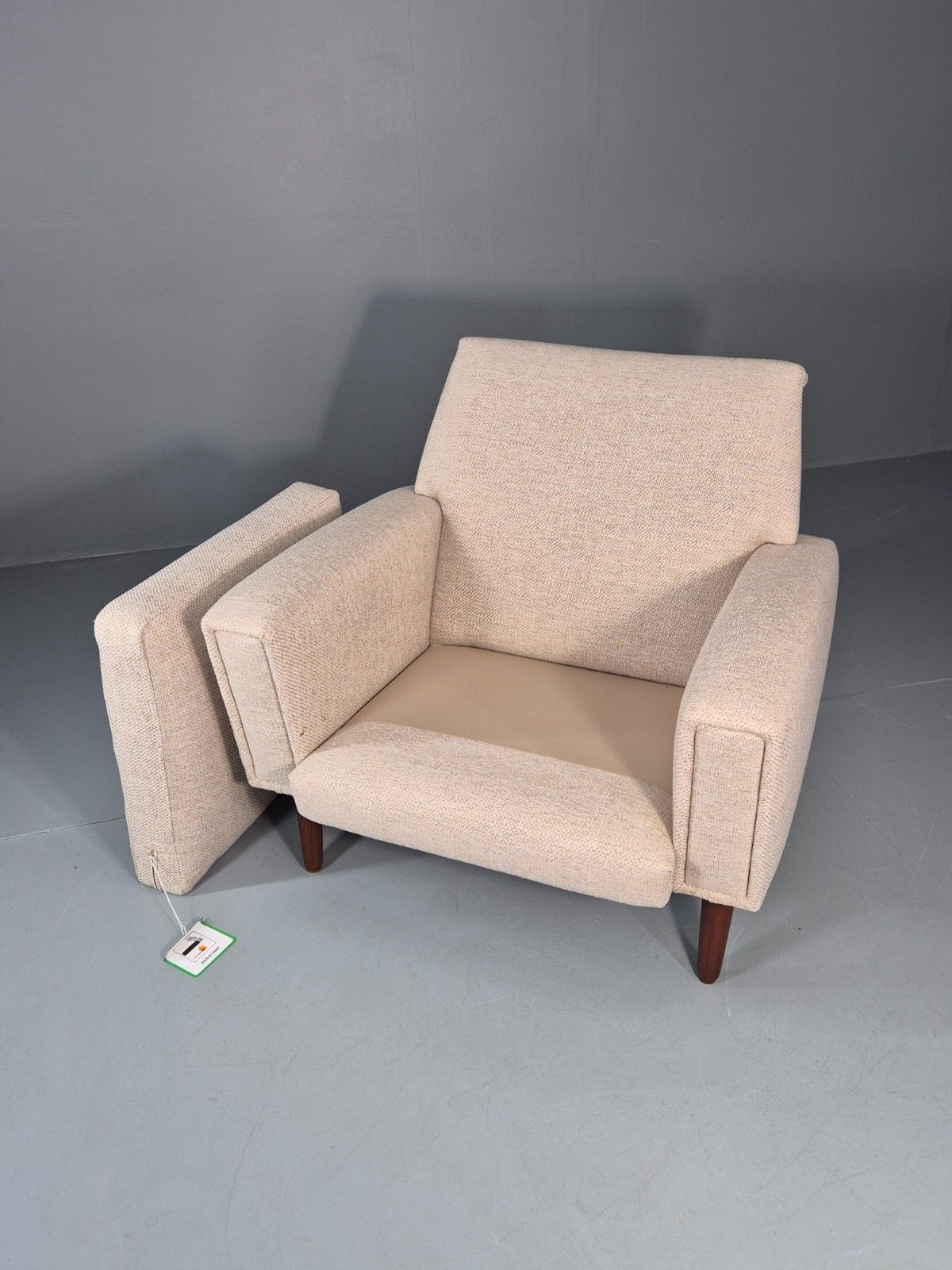 Mid Century Danish Lounge Chair 1960s Vintage Thams Reupholstered Eb11261 Mnor photo vintage