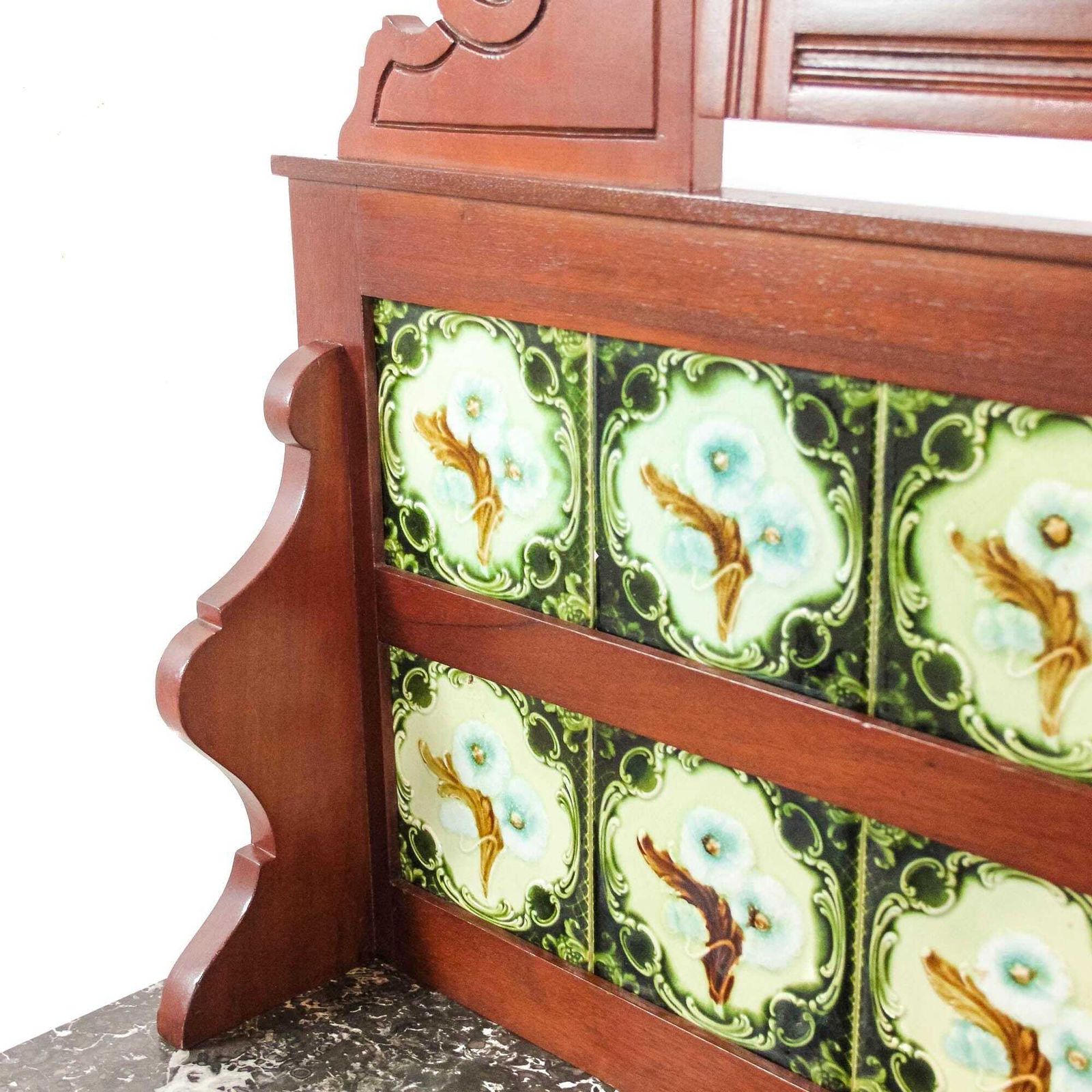 Antique Edwardian Marble Top Washstand | Antique Washstand | Marble Top | Bedroom Furniture | Antique photo buy